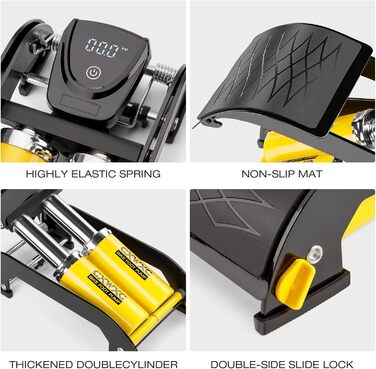 Ножний насос CXWXC з подвійним циліндром та цифровим манометром