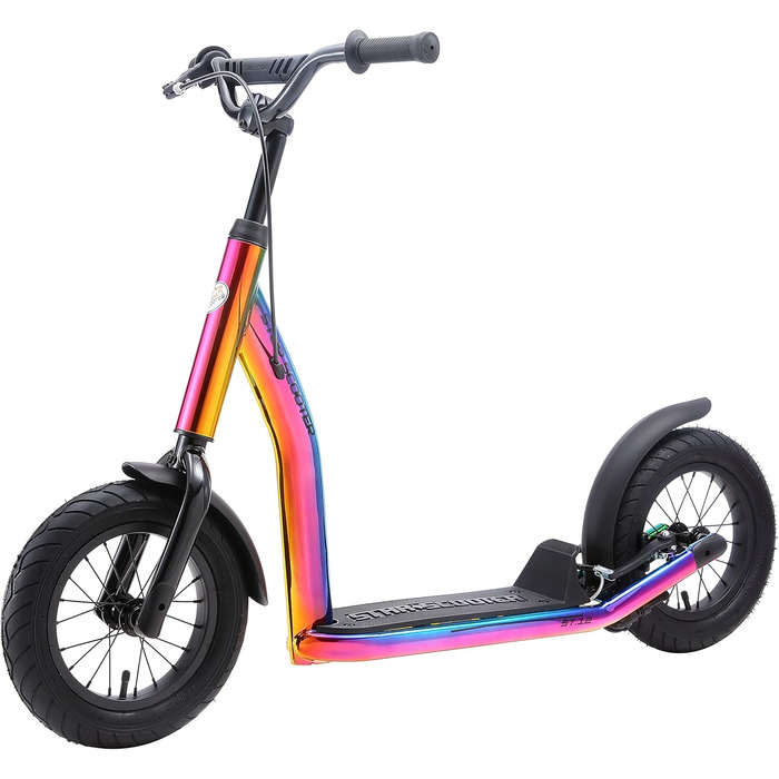 Дитячий педальний самокат від 7 років City Kick Scooter Повітряні шини регульовані по висоті 12-дюймовий хром нового покоління