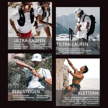 Розумний годинник Sekoda GPS дводіапазонний GPS та 6 супутників, понад 170 точок даних про фітнес та здоров&39я, пульс та SpO, 15-денний час роботи від батареї, Bluetooth 5.3, водонепроникний