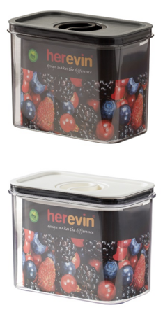 Контейнер HEREVIN Canister-Vacuum Lid-White-Black 1.2 л (161179-000) (7077942)