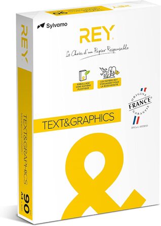Універсальний папір для тексту та графіки Rey A4, 90 г/м, білий