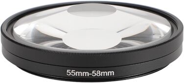 Міліметровий призматичний фільтр обєктива, призматичний обєктив із тунельним спотворенням зору, фільтр ефекту розмиття вихрової призми, спіральний гало-фільтр обєктива камери для фотографії, 55-