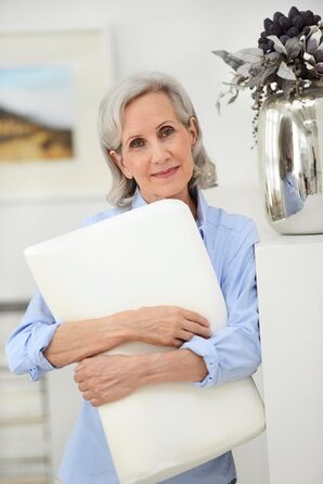 Ортопедична подушка для шиї Sissel Soft Plus Спеціальна в&39язкопружна піна для ідеального комфорту сну Регульована висота М&39який велюровий чохол Ідеально підходить для болю в шиї 5-річна гарантія