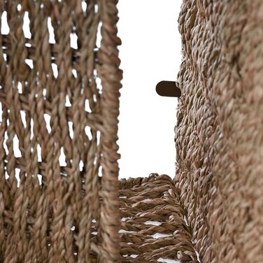 Кошик для зберігання Relaxdays з морської трави, плетений кошик-поличка, кошик-органайзер, ванна кімната, висота та ширина 30 x 30 x 30 см, плетений кошик, натуральний колір