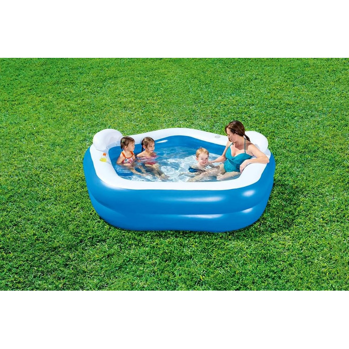 Сімейний басейн Bestway Fun, синій, 213 x 207 x 69 см, 575 л, 54153-05