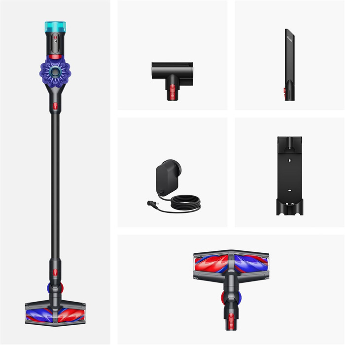Ручний пилосос Dyson V10 Konical, 150 Airwatt, колір Moulded Vinca та Black