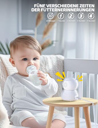 Монітор для дітей з камерою 5 дюймів 720p HD Відео Монітор для дітей Нічне бачення Режим VOX Двосторонній аудіо Моніторинг темпера