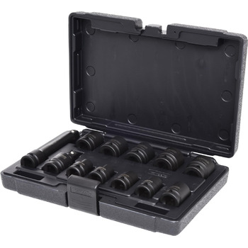 Набір торцевих головок шестигранних ударних, 1/2, короткі, 12 шт. KS Tools 515.0112