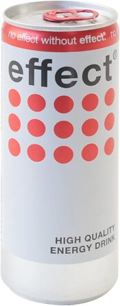 Пластикова чудова схованка для грошей у вигляді банки енергетичного напою Effect, червона, 13,0 x 5,0 см
