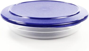 Сервірувальна миска TUPPERWARE Table Pearl 1.3 л, середня, синя, плоска, без обідків