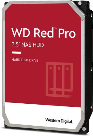 Внутрішній жорсткий диск WD Red Pro 16TB NAS 3,5 дюйма клас 7200 об/хв, SATA 6 Гбіт/с, CMR, 512 МБ кешу, версія 2025, 16 ТБ