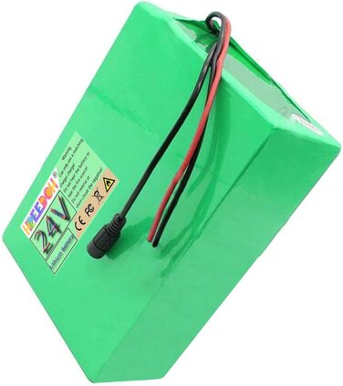 Літій-іонний акумулятор, 24 В, літієва батарея, 5 Аг, 7,5 Аг, 10 Аг, 12,5 Аг, 15 Аг, 17,5 Аг, 20 Аг, акумуляторна батарея із зарядним пристроєм для двигуна потужністю 0500 Вт, 24 В (25,2 В) 15 Аг 24 В (25,2 В) 15 Аг