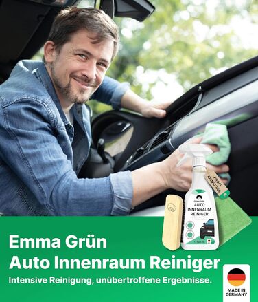 Набір засобів для чищення салону автомобіля 500 мл щітка та тканина з мікрофібри - Засіб для чищення салону автомобіля Cockpit Car
