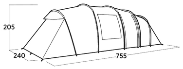 Намет восьмимісний Easy Camp Leka Twin 8 (120493)