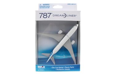 Одномісний літак Boeing 787 малого масштабу, модель літака, іграшкова мініатюрна модель з металу та пластику - для дітей віком від 3 років