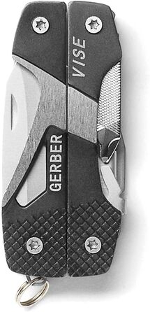 Багатофункціональний інструмент Gerber з плоскогубцями, 10 функцій, Vise Pocket Tool, алюміній/нержавіюча сталь, чорний, 31-000021