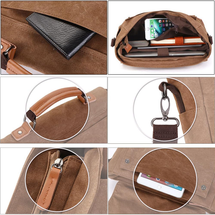Легка водонепроникна сумка для бізнесу, шопінгу, сумка через плече для ноутбука з подвійним призначенням, багатофункціональна, під