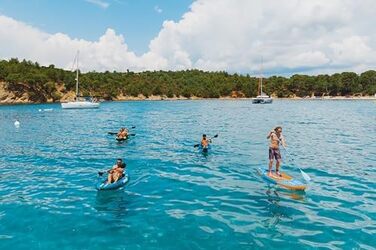 Надувний каяк Torpedo Wattsup для 2 осіб 426 x 78 см (13&399&39 x 31&39) Дропстіч 100 високий тиск Повний комплект макс. 220 кг