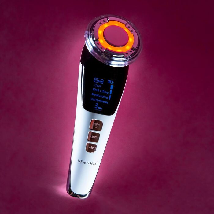 Мезотерапевтичний апарат нового покоління для підтяжки обличчя, омолодження, 8 режимів роботи, світлотерапія EMS електростимуляція, кріо-ефект