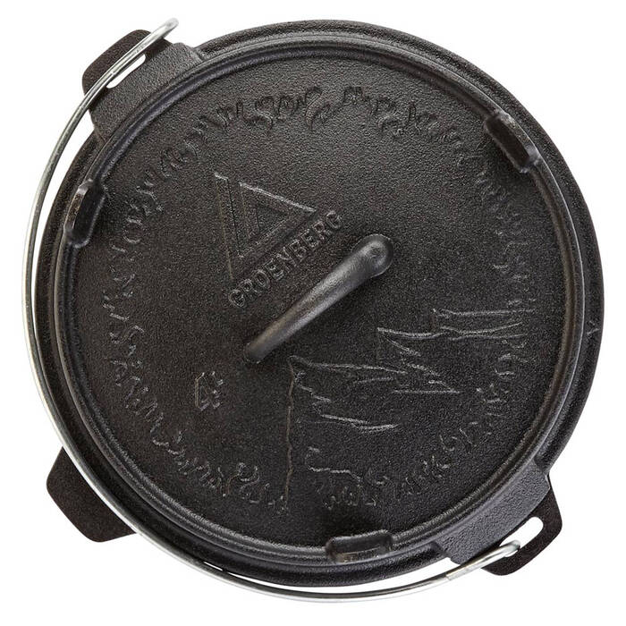 Казан з кришкою Groenberg Askja Pot 25 cm / 4 L Black (266016)