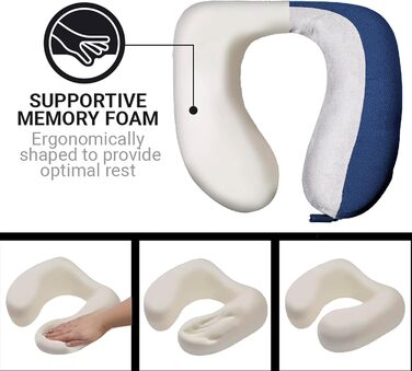 Подушка для шиї Go Travel Memory Dreamer - чорна