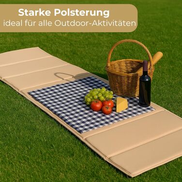 Пляжний килимок StarK 4-в-1, водний гамак для басейну та пляжу - Складаний кемпінговий килимок для сну 190 см x 60 см - М&39яка подушка для садового шезлонга - Зручна подушка для шезлонга (бежево-пісочний, 2 шт.) Бежевий, 2 шт.