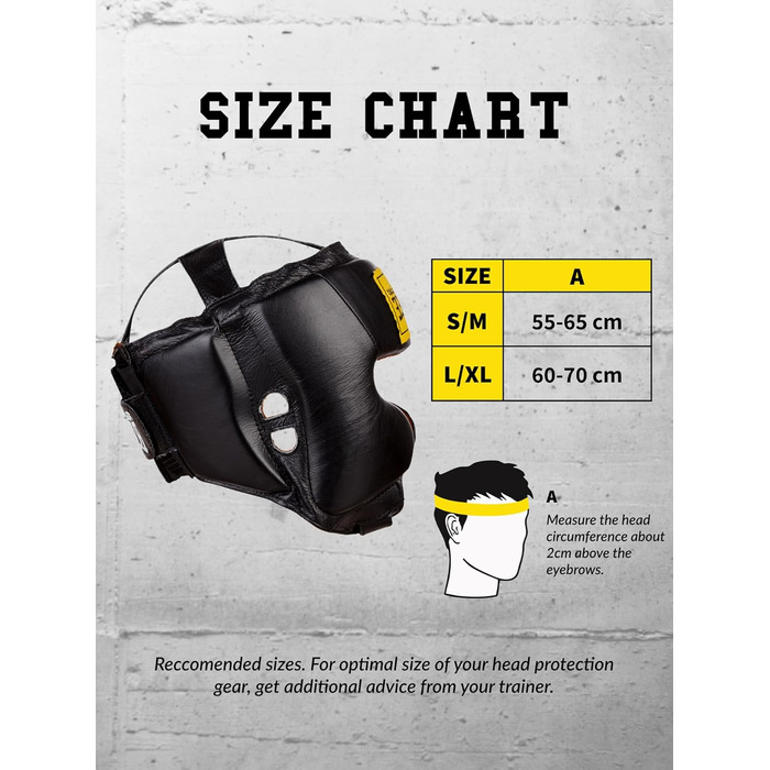 Шкіряний захисник для голови BENLEE Tyson L-XL чорний