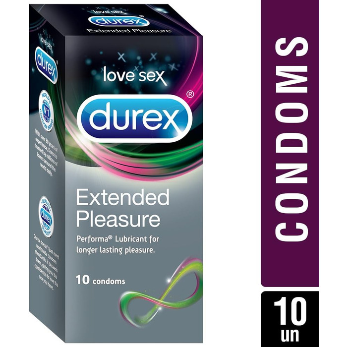 Презервативи Durex, подовженого задоволення - 10 шт. (1 упаковка)