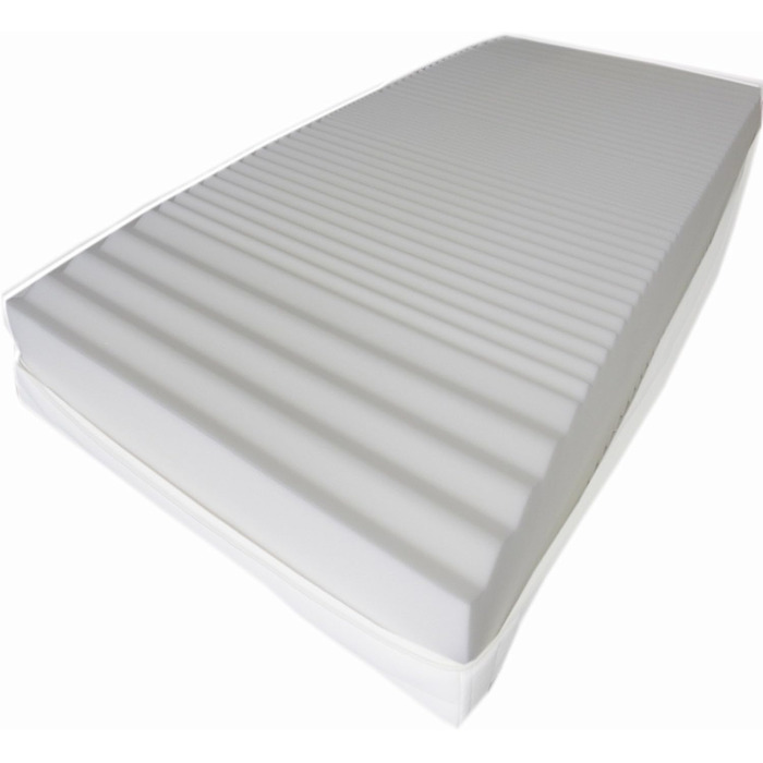 Зонний ортопедичний матрац з холодної піни (100x200) x серцевина приблизно 15,5 см зі стьобаним чохлом подвійного в&39язання, товщиною приблизно 16 см. Жорсткість H2,5 (до приблизно 110 кг). Q означає якість. Зроблено в Німеччині. 100 x 200 см, 9-