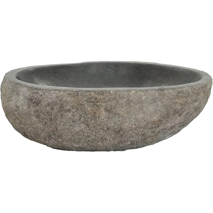 Умивальник річковий камінь овальний 29–38 см — натуральний камінь, ручна робота