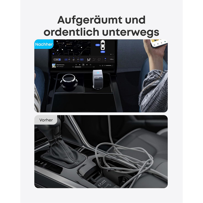 Автомобільний зарядний пристрій Anker USB-C, максимальна потужність 75 Вт. Ультракомпактний автомобільний швидкий зарядний пристрі