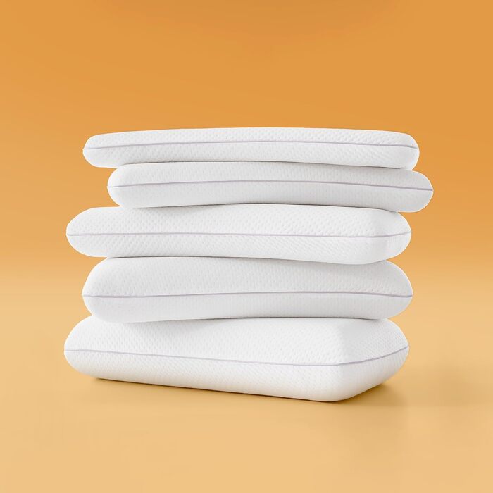 Подушка Sonive з піни з ефектом пам&39яті 70x36x10 см, подушка з бамбуковим волокном наволочка з поліестеру, подушка для шиї для полегшення болю в шиї, знімна подушка для сну, біла 70*36*10 см