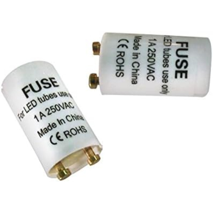 Стартовий міст для світлодіодних трубок T8 Стартерний міст із запобіжниками Світлодіодна люмінесцентна лампа, 4 шт.