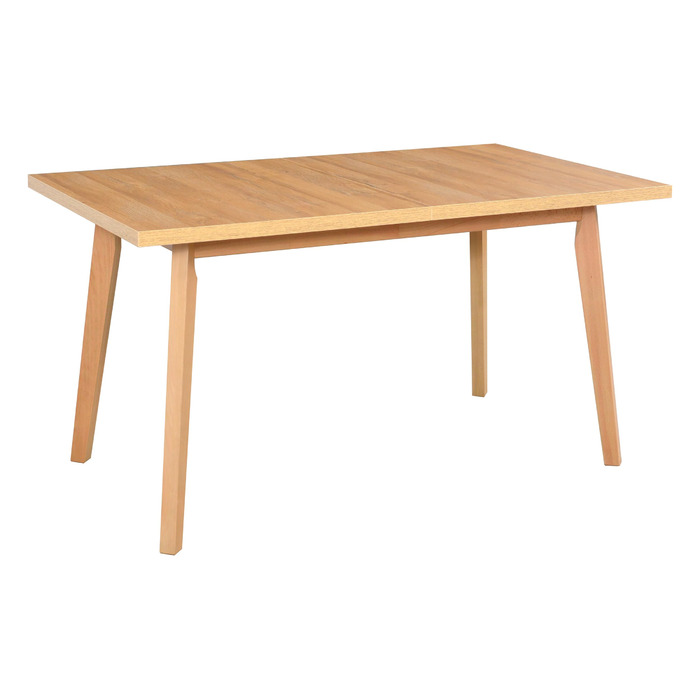 Розкладний обідній стіл - прямокутний - обідній стіл - кухонний стіл - дерев&39яні ніжки чорного кольору - стільниця в ремісничому стилі - сучасний стиль - для 6-10 осіб, 80 x 140-180