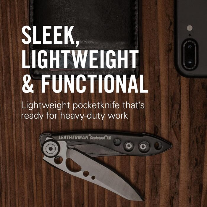 Багатофункціональний ніж Skeletool KB, маленький, легкий і компактний, чорний