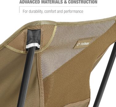 Крісло для кафе Helinox Портативне крісло для кафе для кемпінгу та пікніків (койотовий коричневий)