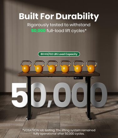 Електрична рама столу з регулюванням висоти та потужними двигунами, рама столу з регулюванням висоти, функцією запобігання зіткненням та пам&39яттю положення, чорна