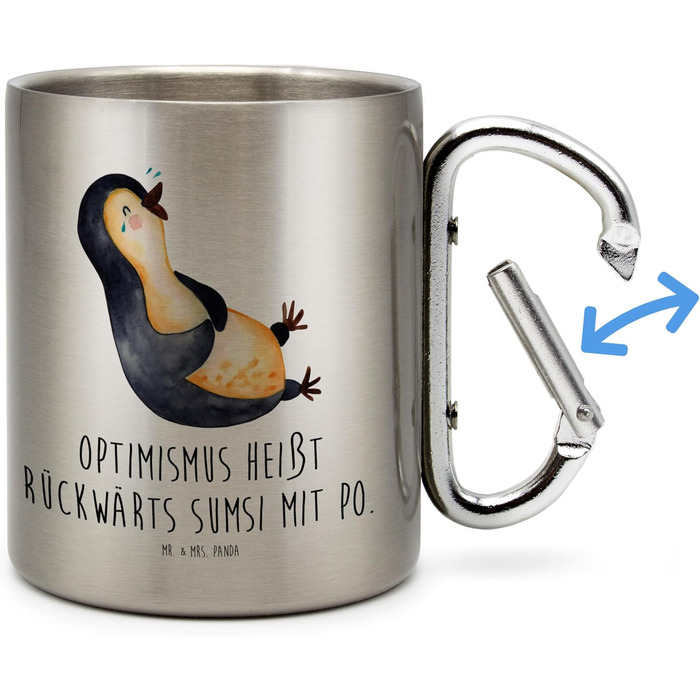 Термос-кухоль з пінгвінами &quotМістер і місіс Панда&quot, що сміються - подарунок, ха-ха, пінгвіни, термокухоль з нержавіючої сталі, гумор, лол, чайна кружка, оптимізм, металева кружка, термокухоль, чашка для чаю
