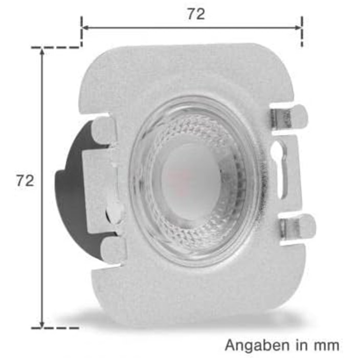 Світлодіодний світильник для сходів LongLife 230 В Сходинка Квадрат Білий - Нижня частина Колір світла Теплий білий 3000K 1,5 Вт О