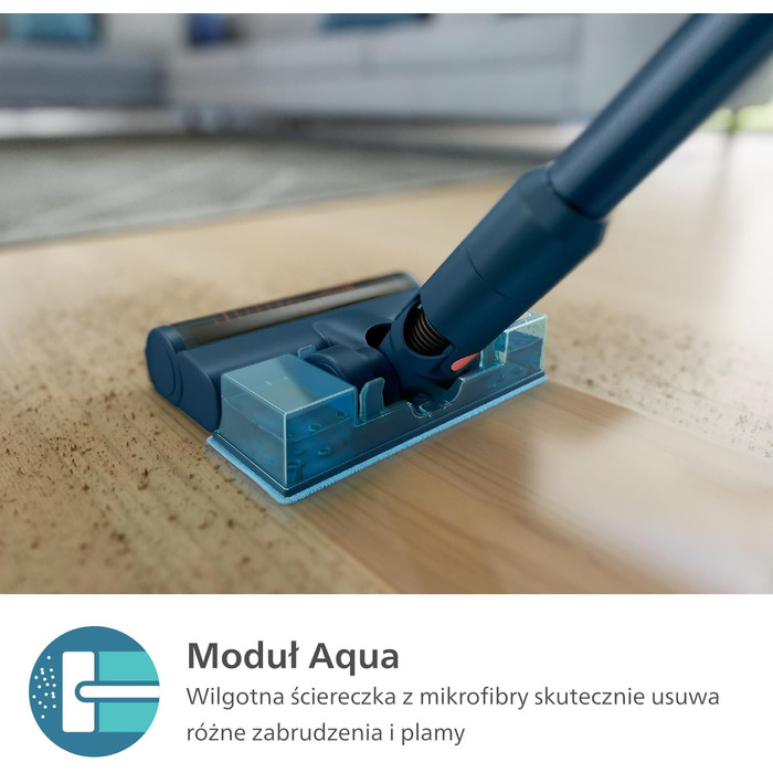 Акумуляторний пилосос Philips серії 5000, для м'яких і твердих підлог, дерев'яних підлог, міні-турбощітка для шерсті домашніх твар