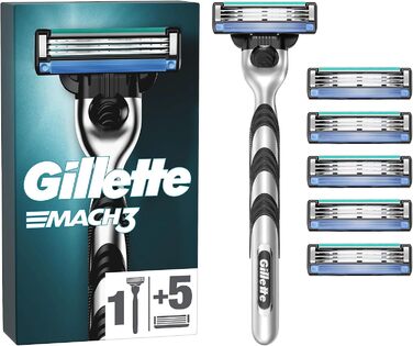 Волога бритва Gillette Mach3 чоловіча, бритва 6 лез бритви з 3-х складним лезом, подарунок для чоловіків старий