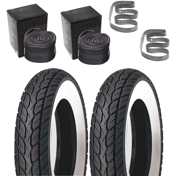 Комплект шин з камерами та обмоткою на ободи 100/100 R2.75 для Zndapp, Hercules, Kreidler