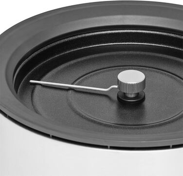 Кухонна міні-машина для попкорну для дому, виробник попкорну, гаряча плита з покриттям, кришка як миска для подачі, отвір для розтоплення масла, попкорн з цукром і сіллю, компактний, матовий з нержавіючої сталі