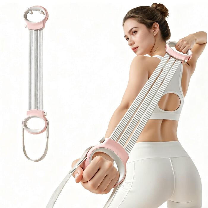 Еспандер Фітнес з тренажером для спини та фітнес-еспандерами, тренажер для пресу, домашнє обладнання для тренувань, фітнес-еспандер для тренувань