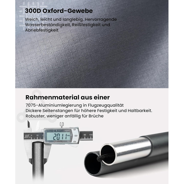 Складане похідне ліжко, портативне кемпінгове ліжко, легке, складне кемпінгове ліжко до 180 кг для намету, для активного відпочинку на природі, для подорожей, саду, офісу (190 70 18 см) сірого кольору