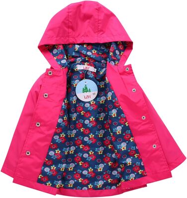 Дитячий плащ для дівчинки, водонепроникний костюм з капюшоном, куртка та штани, комплект одягу з 2 предметів, пурпуровий, 4-5 років