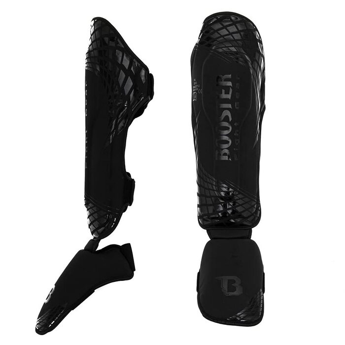 Щитки для гомілок Booster Fightgear Cube Black - Щитки для гомілок, муай-тай, ММА, кікбоксингу, бойових видів спорту та спарингу