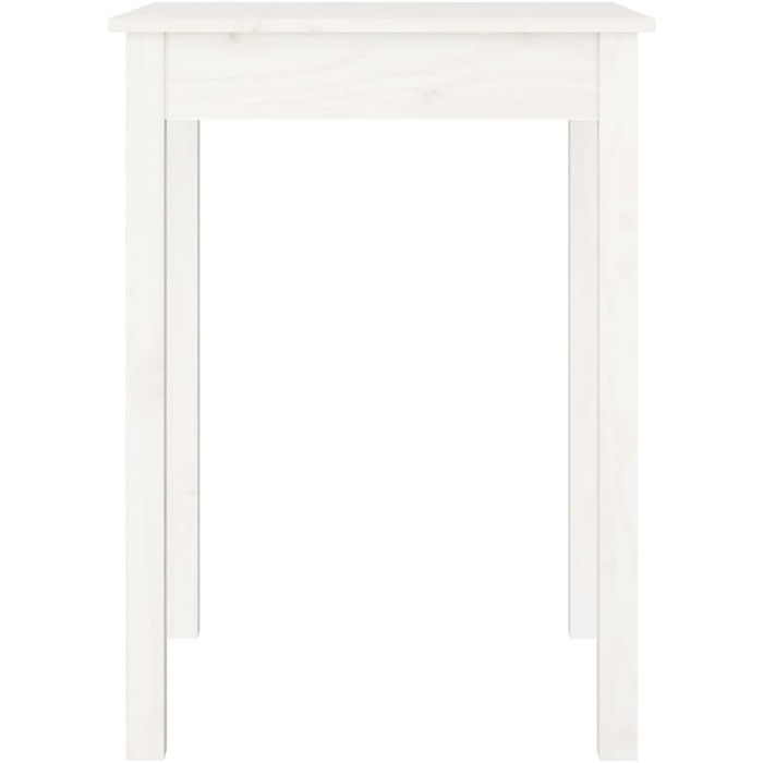 Обідній стіл, Місткий обідній стіл, Стіл для їдальні, кухні, ресторану, Кухонний стіл, Дерев&39яний обідній стіл, Білий масив сосни, 55 см