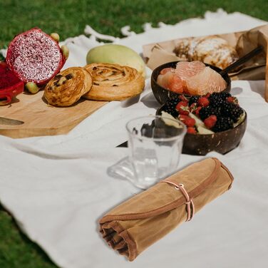 Набір посуду для кемпінгу Beavorty з рулоном столових приборів, портативні столові прибори з нержавіючої сталі для подорожей на відкритому повітрі з сумкою для зберігання, легкий посуд для пікніка для кемпінгу, походів та барбекю