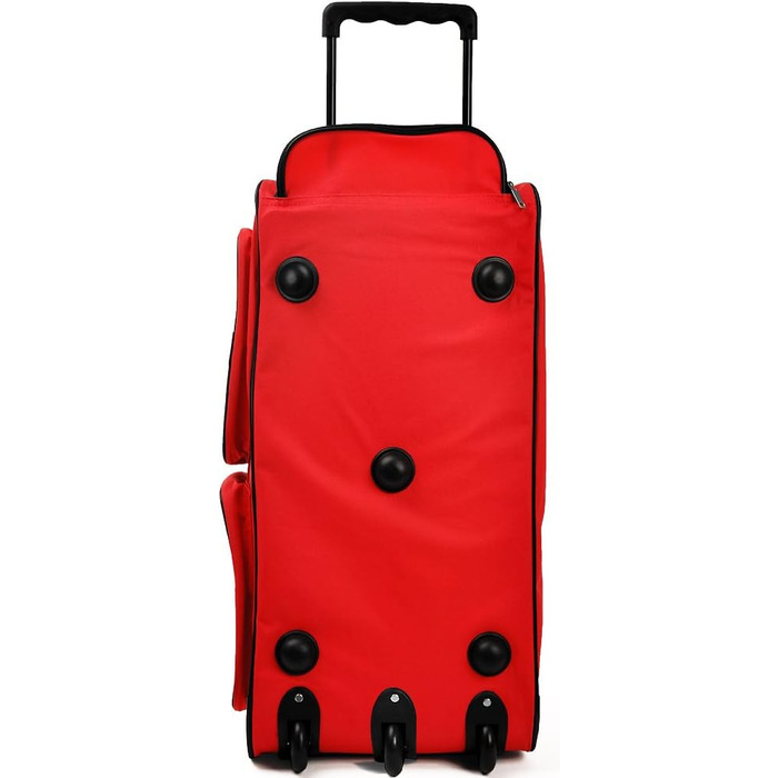 Дорожня сумка DEUBA з функцією візка Колеса на підшипниках Телескопічна ручка Замикається -Вибір кольору та розміру Спортивна сумка-візок, багажна сумка, червона, 160 л 85 x 43 x 44 см (ДхШхВ) Червона 160 л 85 x 43 x 44 см (ДхШхВ)